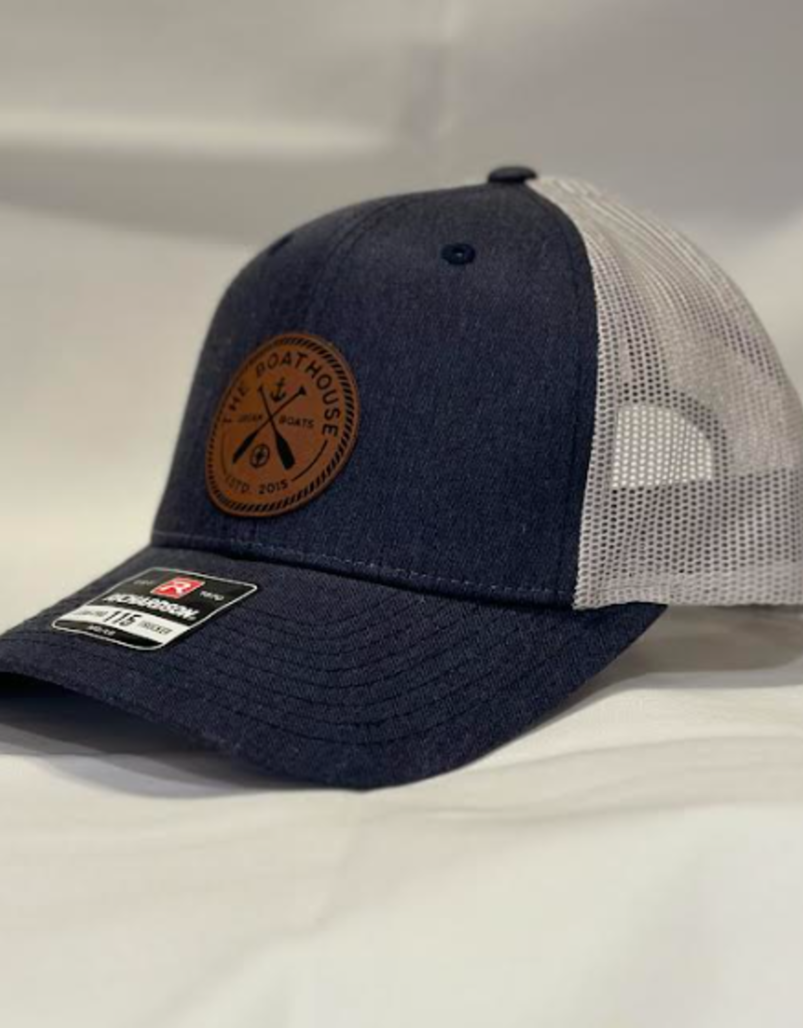 Signature Concepts - Apparel BH LEATHER ROUND PATCH CAP HEATHER NAVY