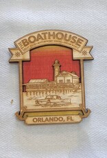 BICAST INC. BOATHOUSE WOODEN MAGNET