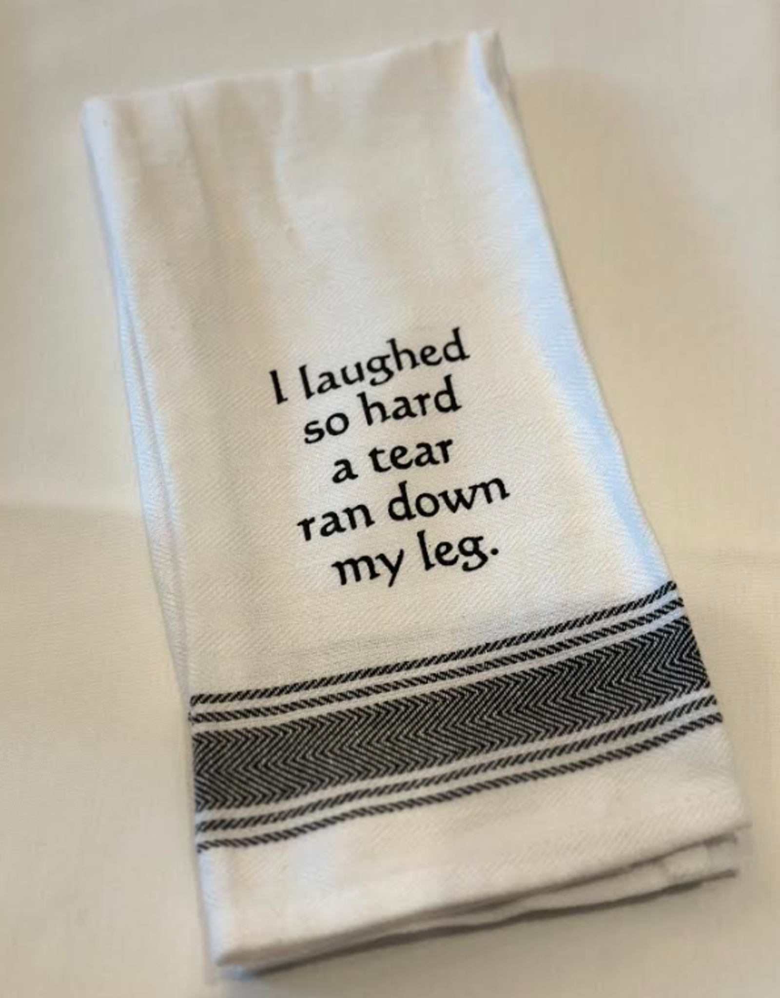 WILD HARE DESIGNS WH TOWEL LAUGH SO HARD