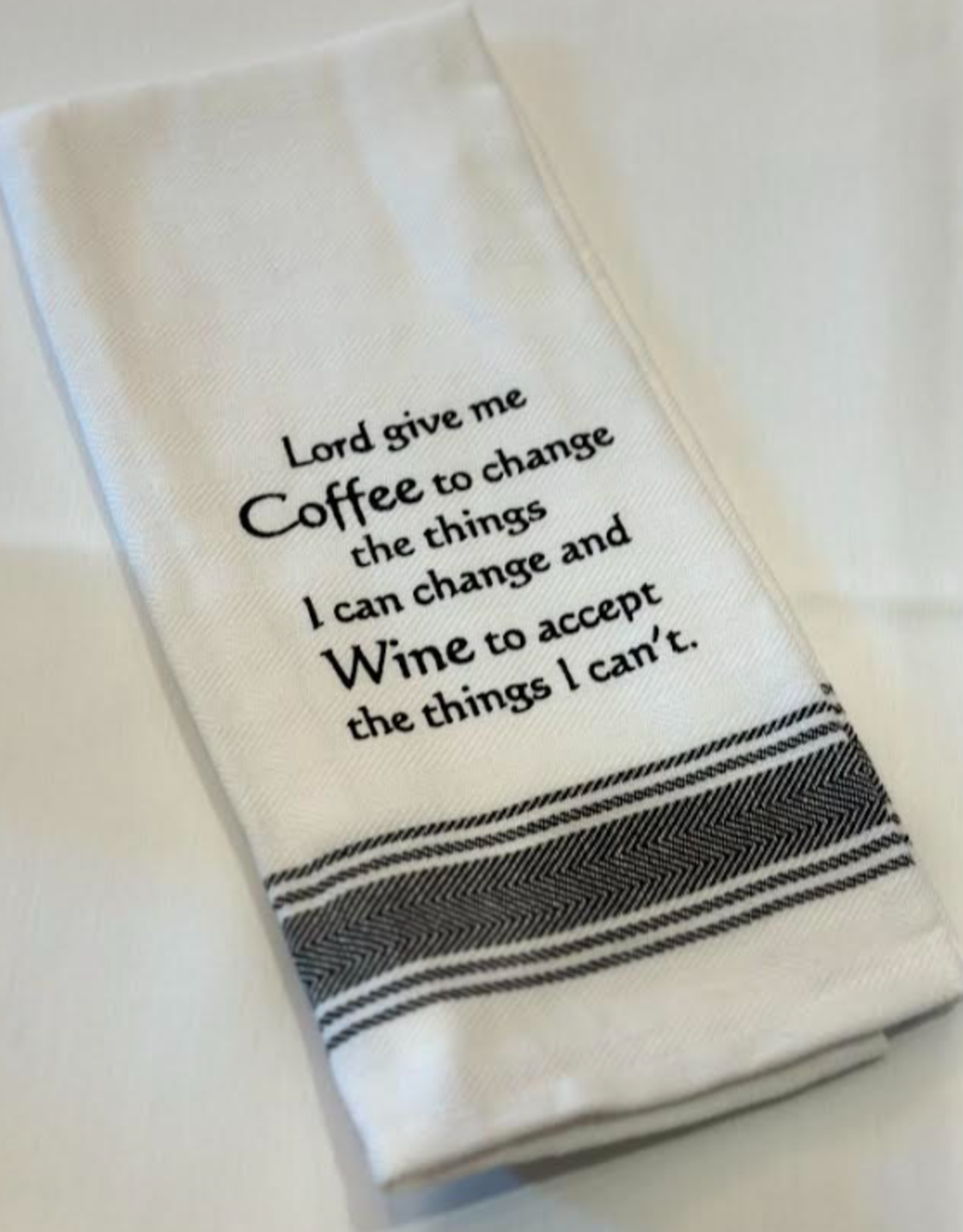 WILD HARE DESIGNS WH TOWEL LORD GIVE ME COFFEE