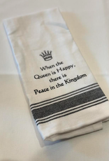 WILD HARE DESIGNS WH TOWEL QUEEN IS HAPPY