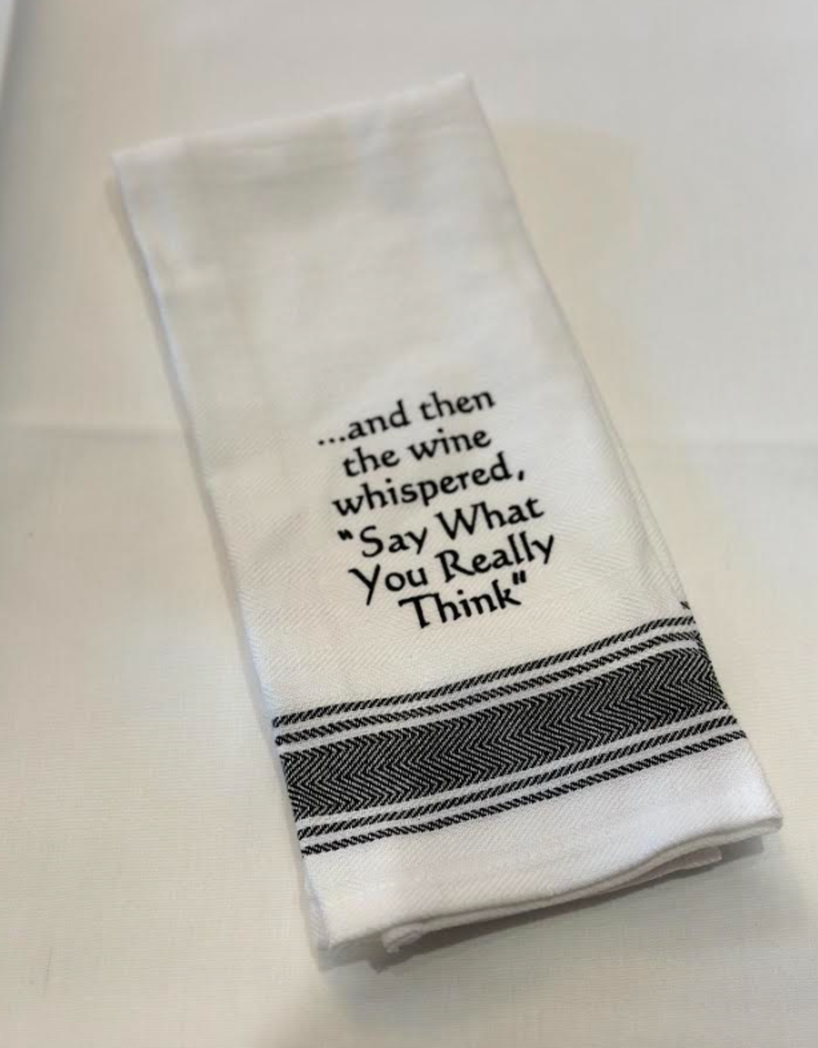 WILD HARE DESIGNS WH TOWEL WINE WHISPERED