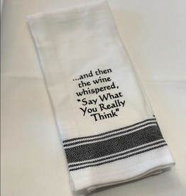 WILD HARE DESIGNS WH TOWEL WINE WHISPERED