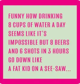 IAMTRA/DRINKS ON ME ID 8 CUPS OF WATER COASTER