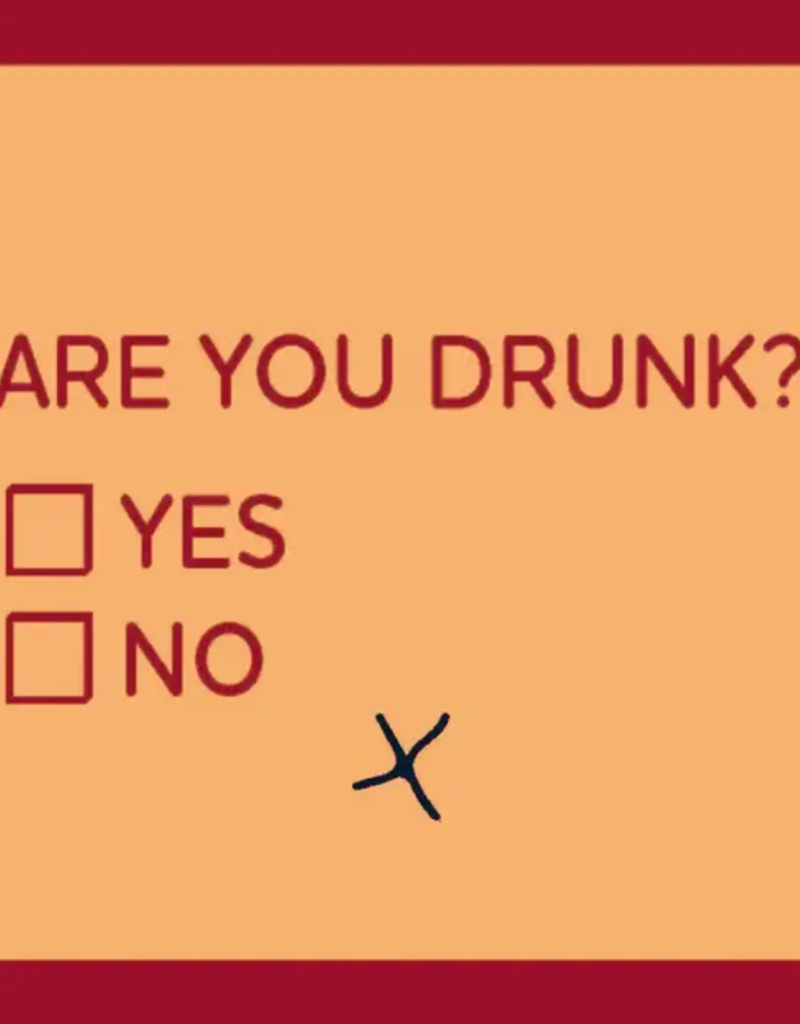 IAMTRA/DRINKS ON ME ID ARE YOU DRUNK COASTER