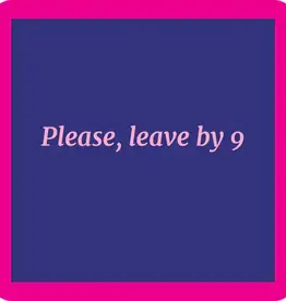 IAMTRA/DRINKS ON ME ID LEAVE BY NINE COASTER
