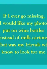 IAMTRA/DRINKS ON ME ID MILK CARTON COASTER