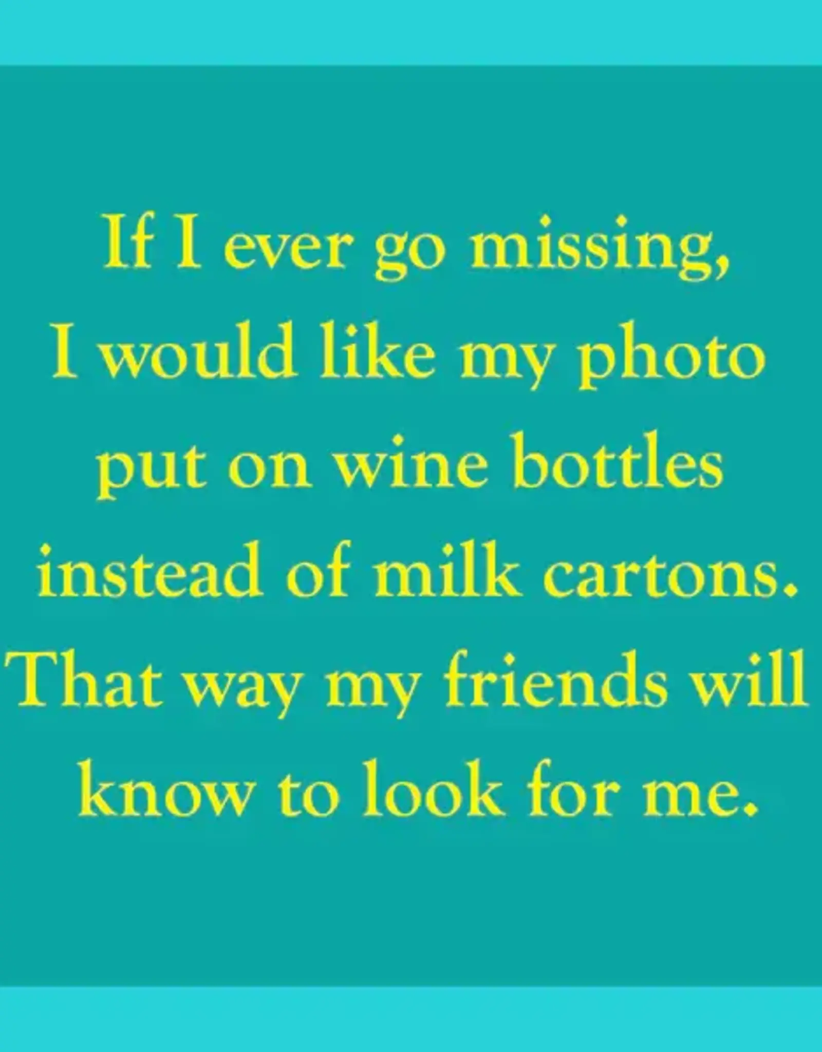IAMTRA/DRINKS ON ME ID MILK CARTON COASTER