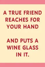 IAMTRA/DRINKS ON ME ID PUT A WINE GLASS IN IT COASTER