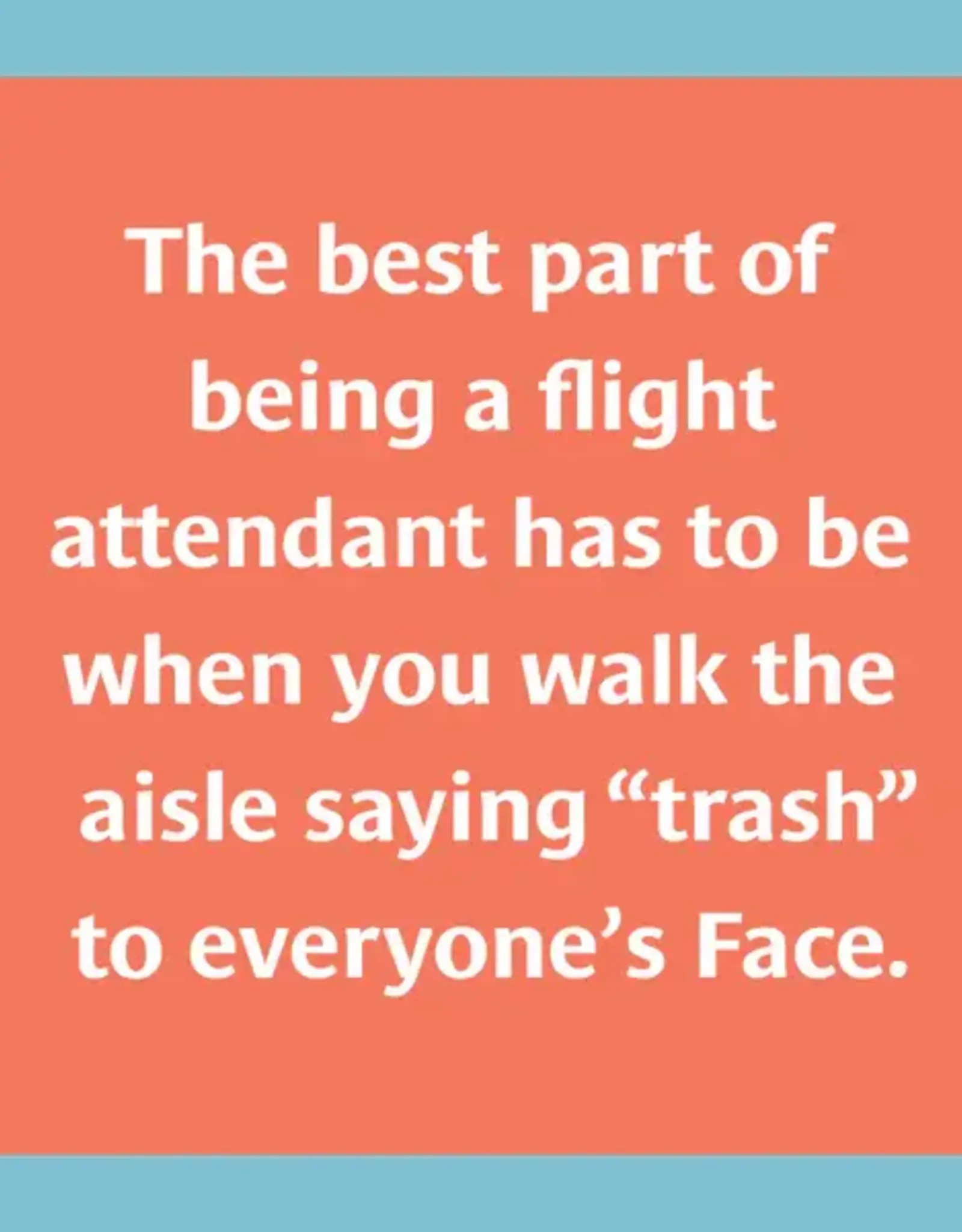 IAMTRA/DRINKS ON ME ID COASTER  FLIGHT ATTENDANT