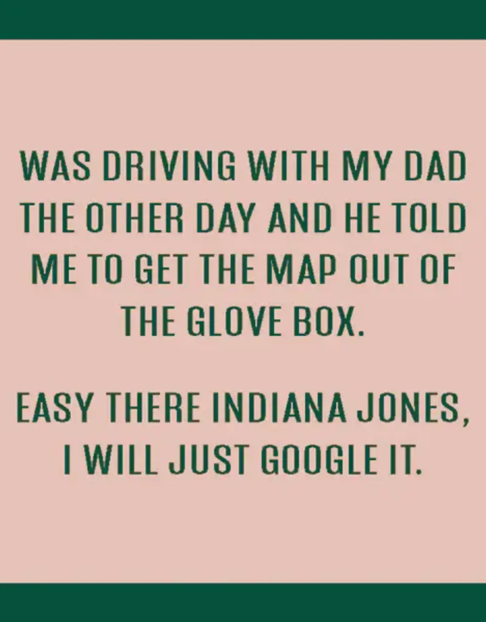 IAMTRA/DRINKS ON ME ID COASTER  INDIANA JONES
