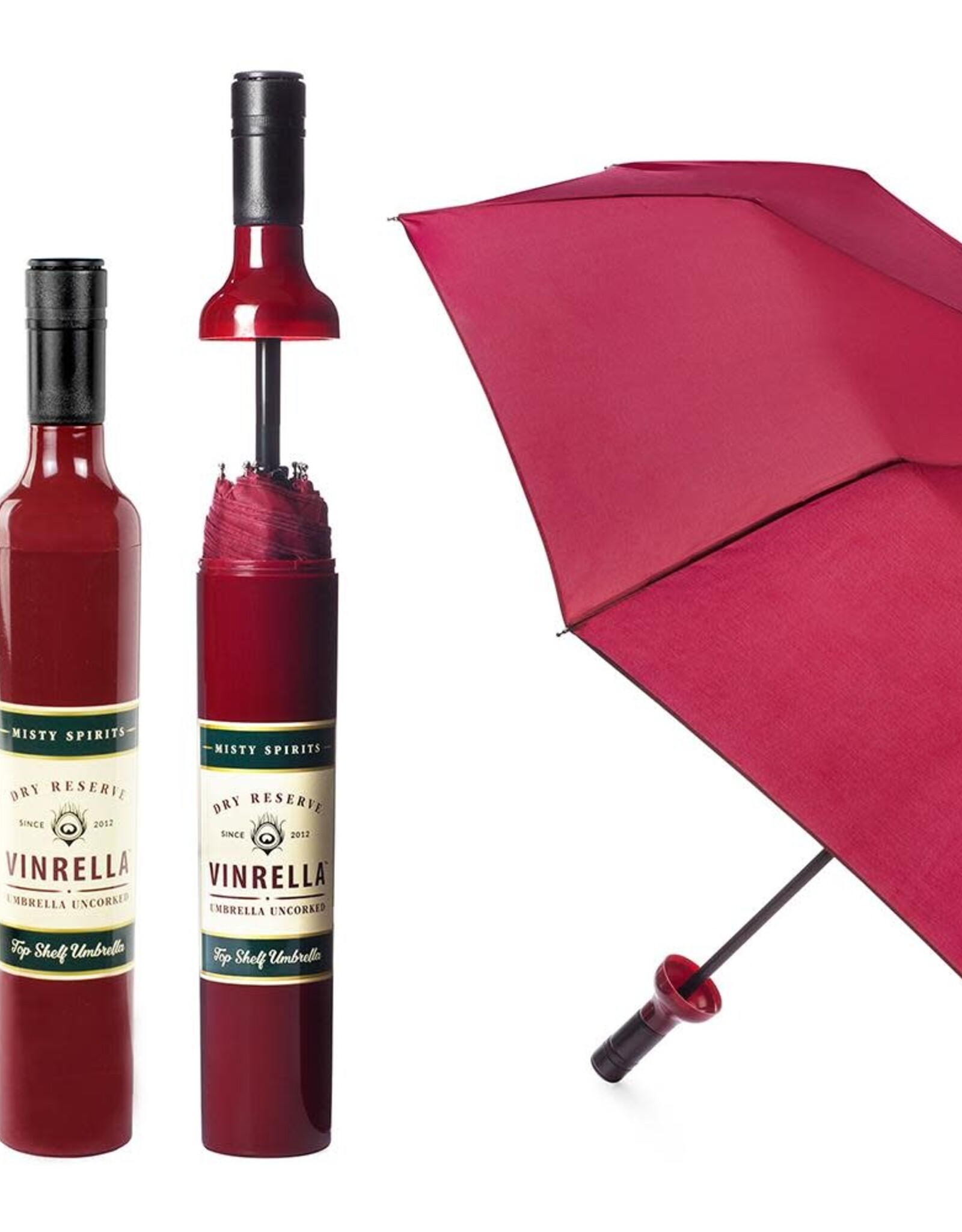 Vinrella V Umbrella Wine Bottle Burgund