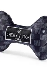 HAUTE DIGGITY DOG HD BLACK CHECKER CHEWY VUITON BONE XL
