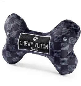 HAUTE DIGGITY DOG HD BLACK CHECKER CHEWY VUITON BONE XL