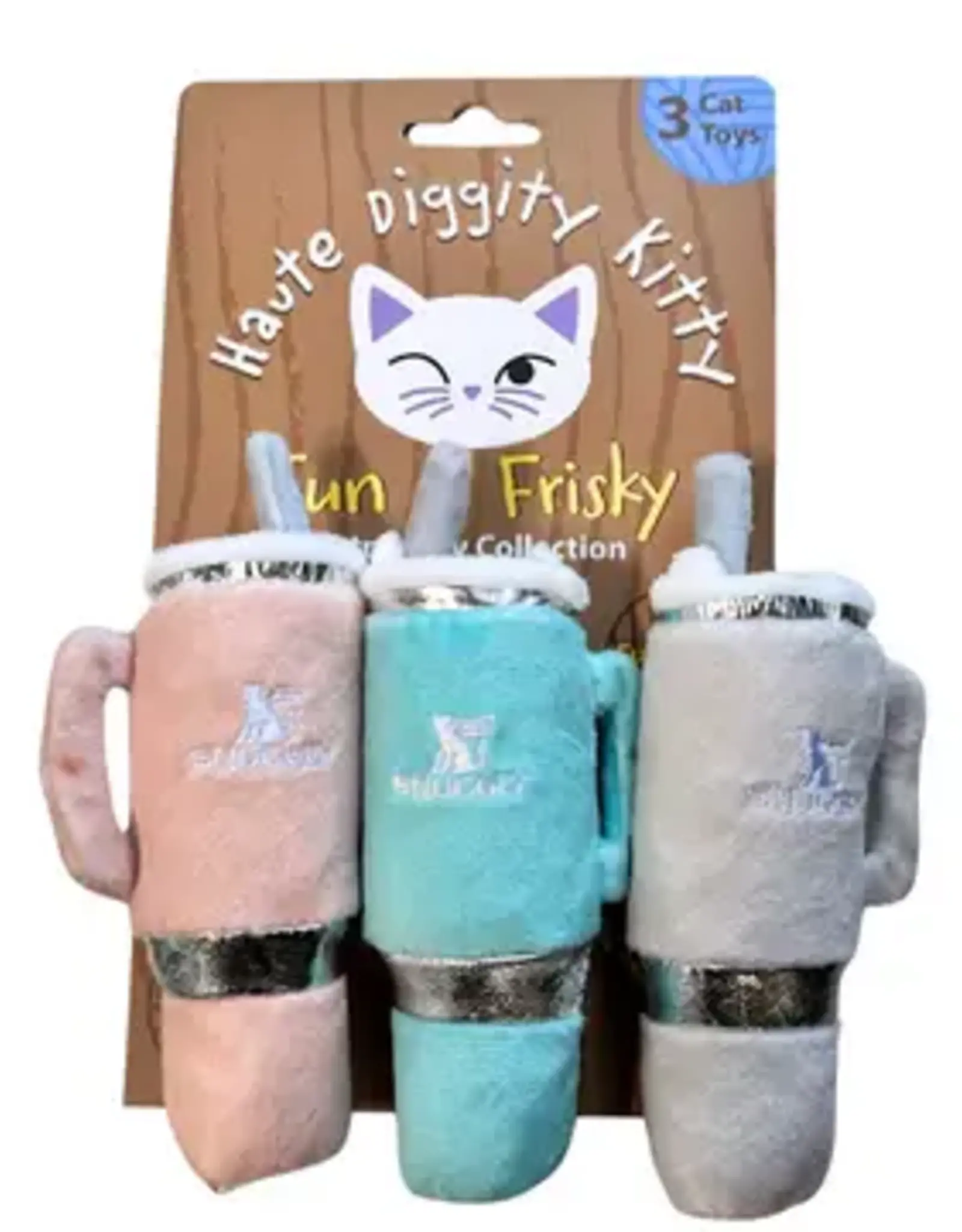 HAUTE DIGGITY DOG HD KITTY SNUGGLE CUP 3 PACK