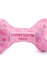 HAUTE DIGGITY DOG HD PINK CHECKER CHEWY VUITON BONE LARGE