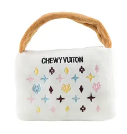 HAUTE DIGGITY DOG HD WHITE CHEWY VUITON PURSE LARGE