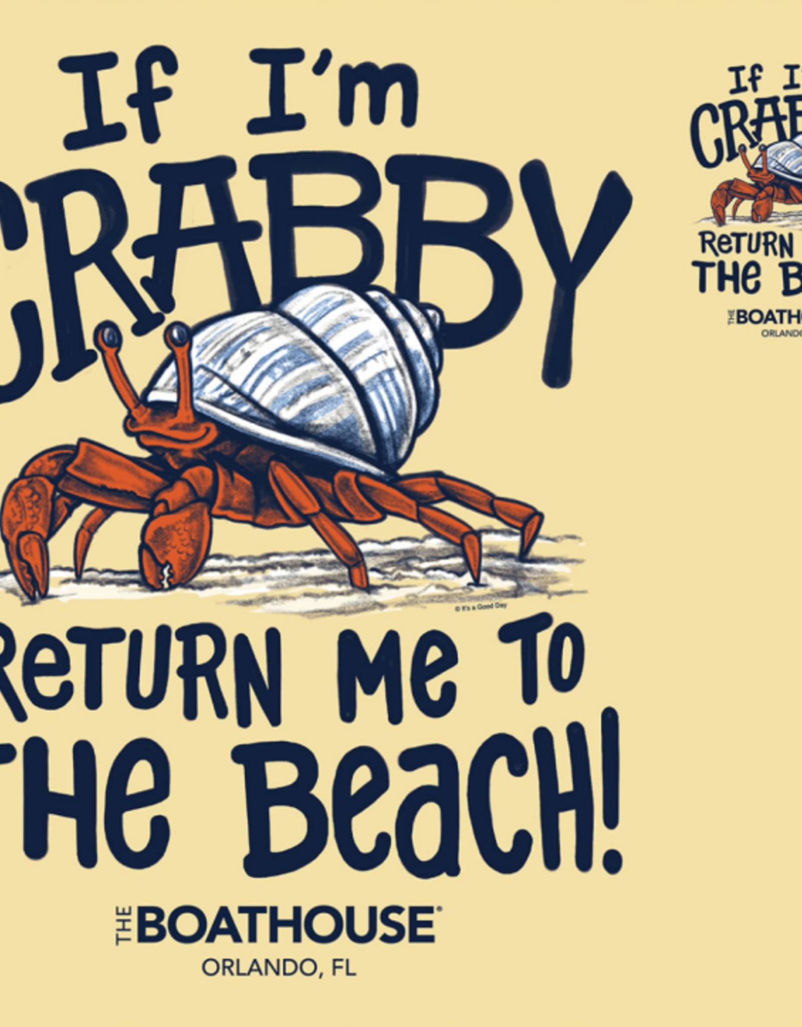 API Source CRABBY RETURN TO THE BEACH TEE