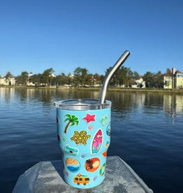 SIESTA DRINKWARE SD BEACH STICKER MINI'S W/LIDS