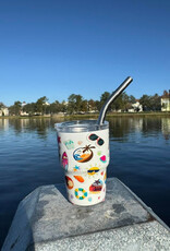 SIESTA DRINKWARE SD BEACH STICKER MINI'S W/LIDS