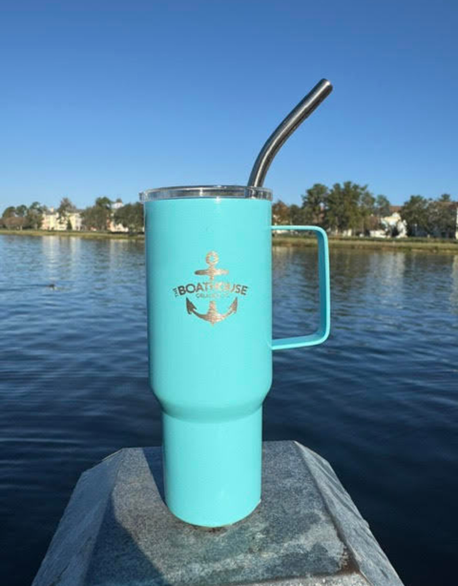 SIESTA DRINKWARE SD STAINLESS STEEL w\ LID AND STRAW