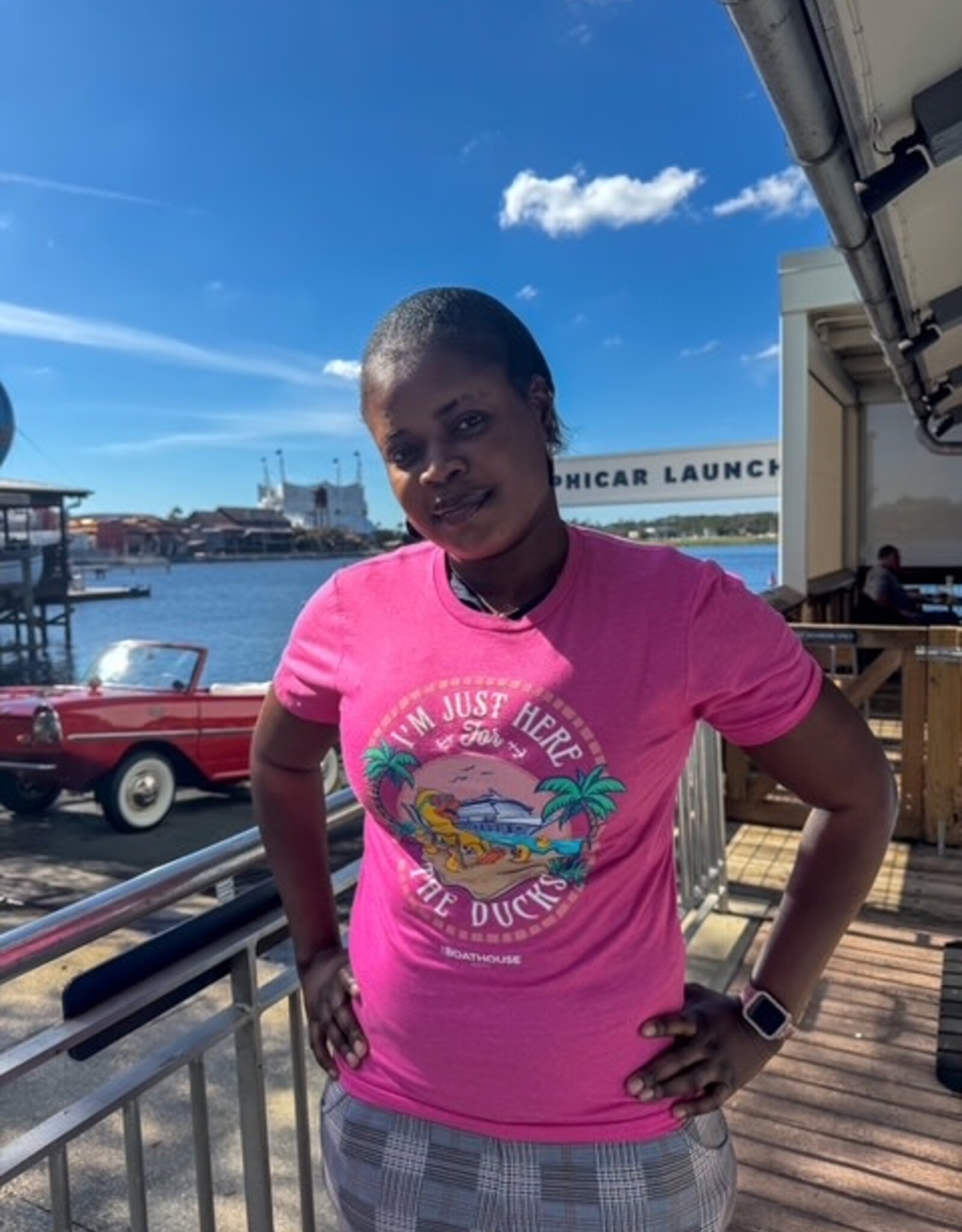 The Idea Girl JUST HERE FOR THE DUCKS TEE