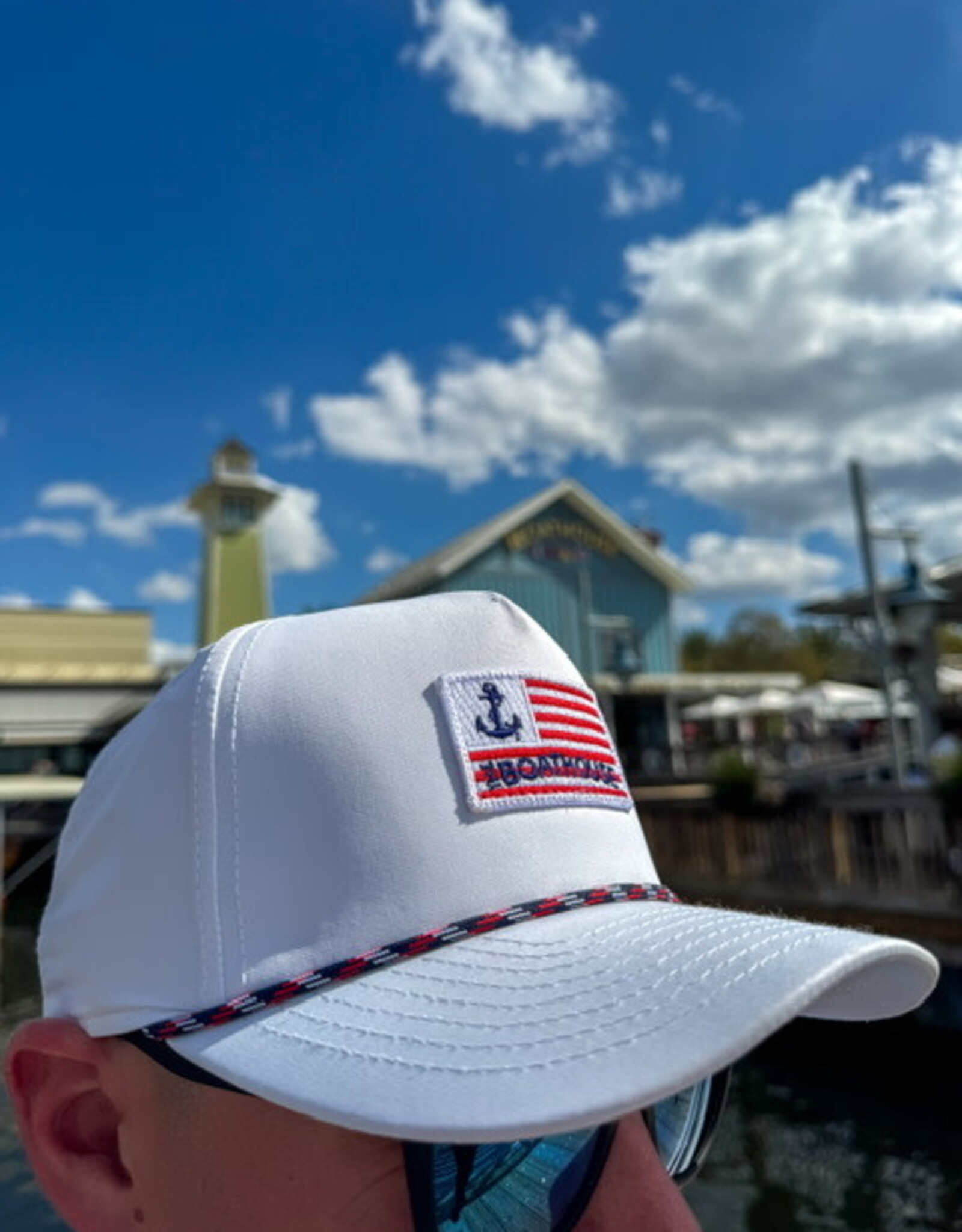 IMPERIAL BH Flag Patch Cap White