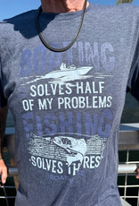 The Idea Girl BOATING SOLVES PROBLEMS TEE