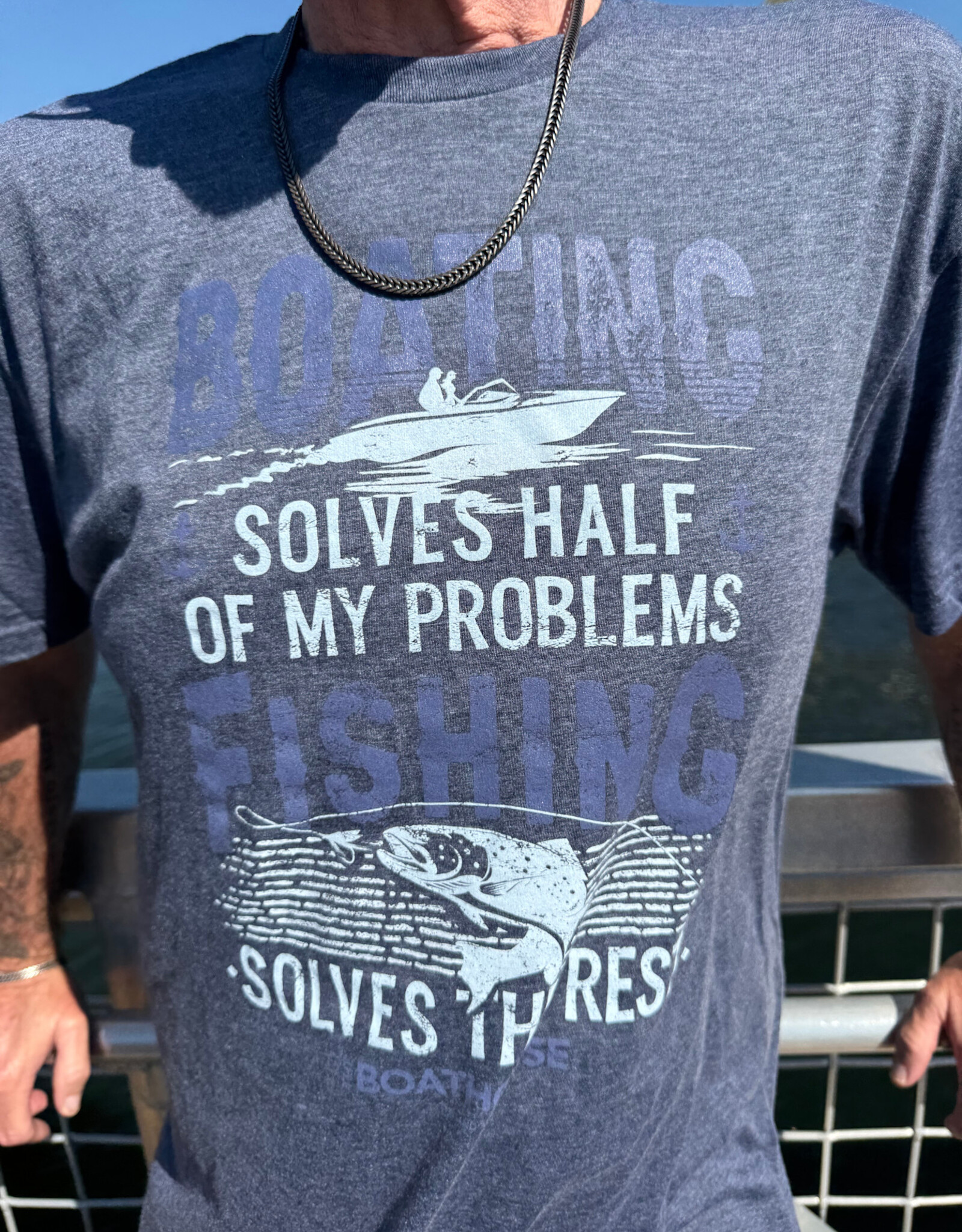 The Idea Girl BOATING SOLVES PROBLEMS TEE