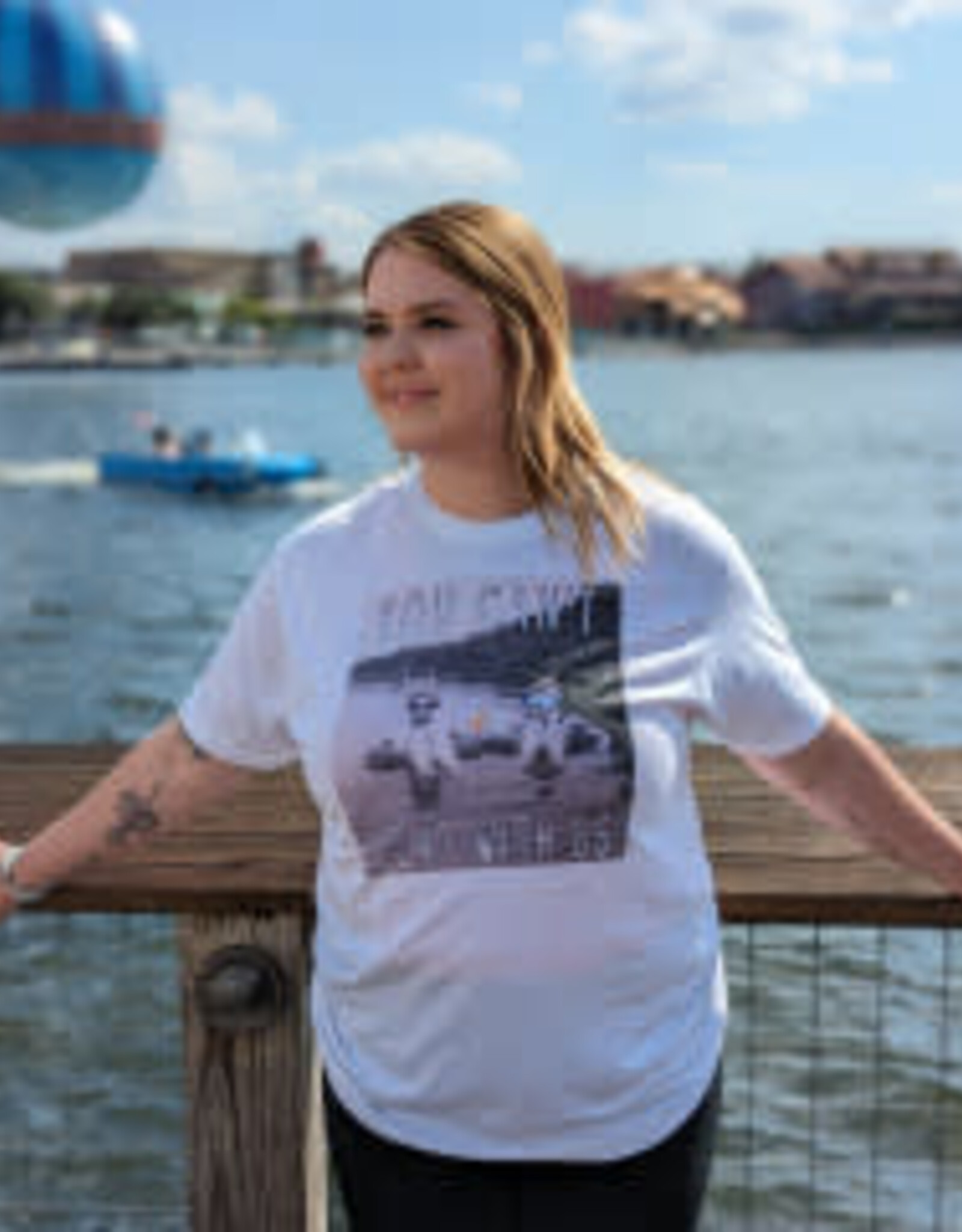 BLING-A-GOGO YOU CAN'T FLOAT WITH US TEE