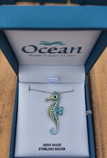 FLAIRCRAFT LIMITED SEA HORSE NECKLACE STERLING SILVER