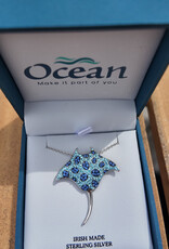 FLAIRCRAFT LIMITED STING RAY NECKLACE STERLING SILVER