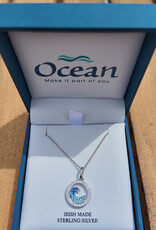 FLAIRCRAFT LIMITED WAVE MINI NECKLACE AQUA