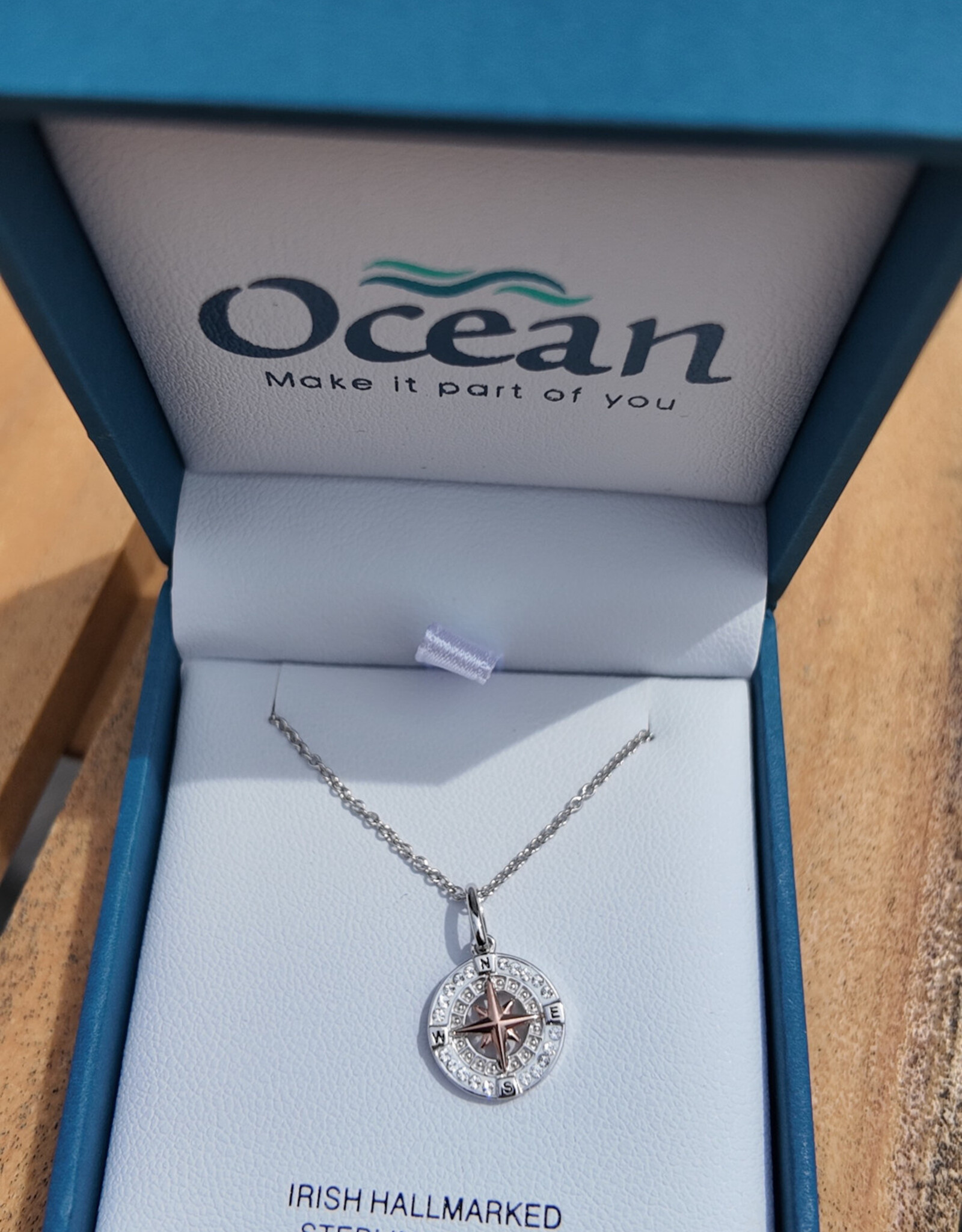 FLAIRCRAFT LIMITED COMPASS MINI NECKLACE WHITE