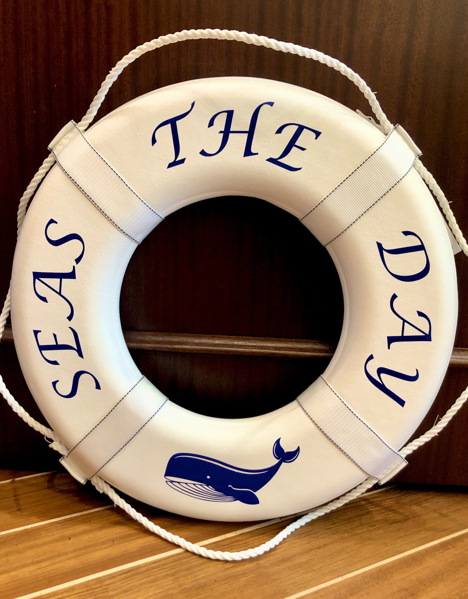 Jim Buoy CUSTOMIZED LIFE RING "SEAS THE DAY"
