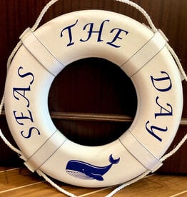 Jim Buoy CUSTOMIZED LIFE RING "SEAS THE DAY"