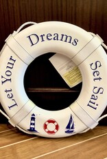 Jim Buoy CUSTOMIZED LIFE RING "LET YOUR DREAMS SET SAIL"