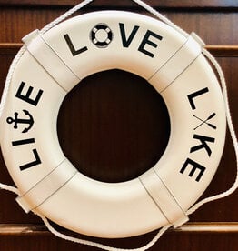Jim Buoy CUSTOMIZED LIFE RING "LIVE LOVE LAKE"