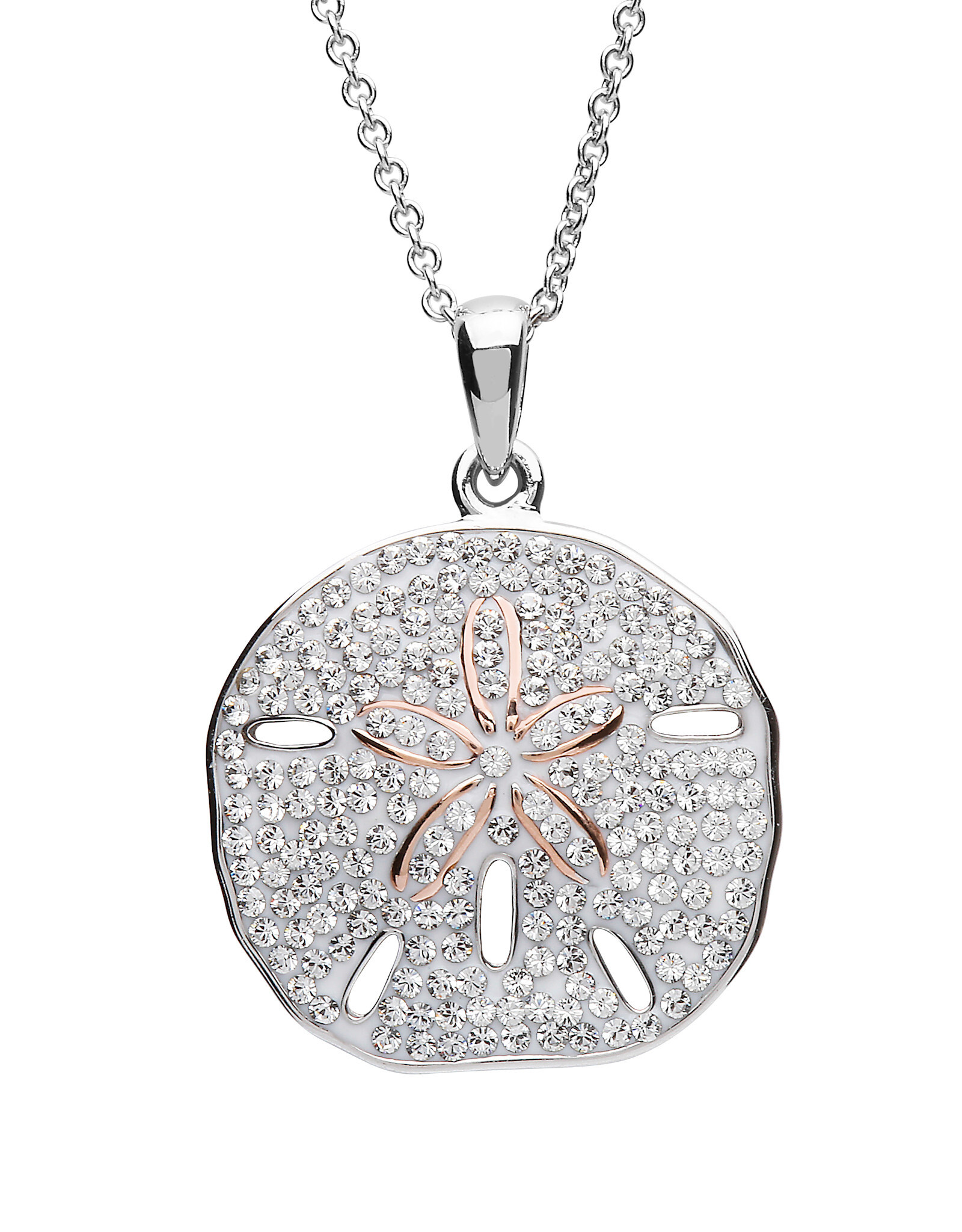FLAIRCRAFT LIMITED SAND DOLLAR PENDANT SILVER