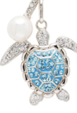 FLAIRCRAFT LIMITED TURTLE NECKLACE PEARL/CRYSTAL