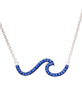FLAIRCRAFT LIMITED BLUE WAVE NECKLACE STERLING SILVER
