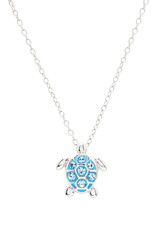 FLAIRCRAFT LIMITED TURTLE MINI NECKLACE AQUA