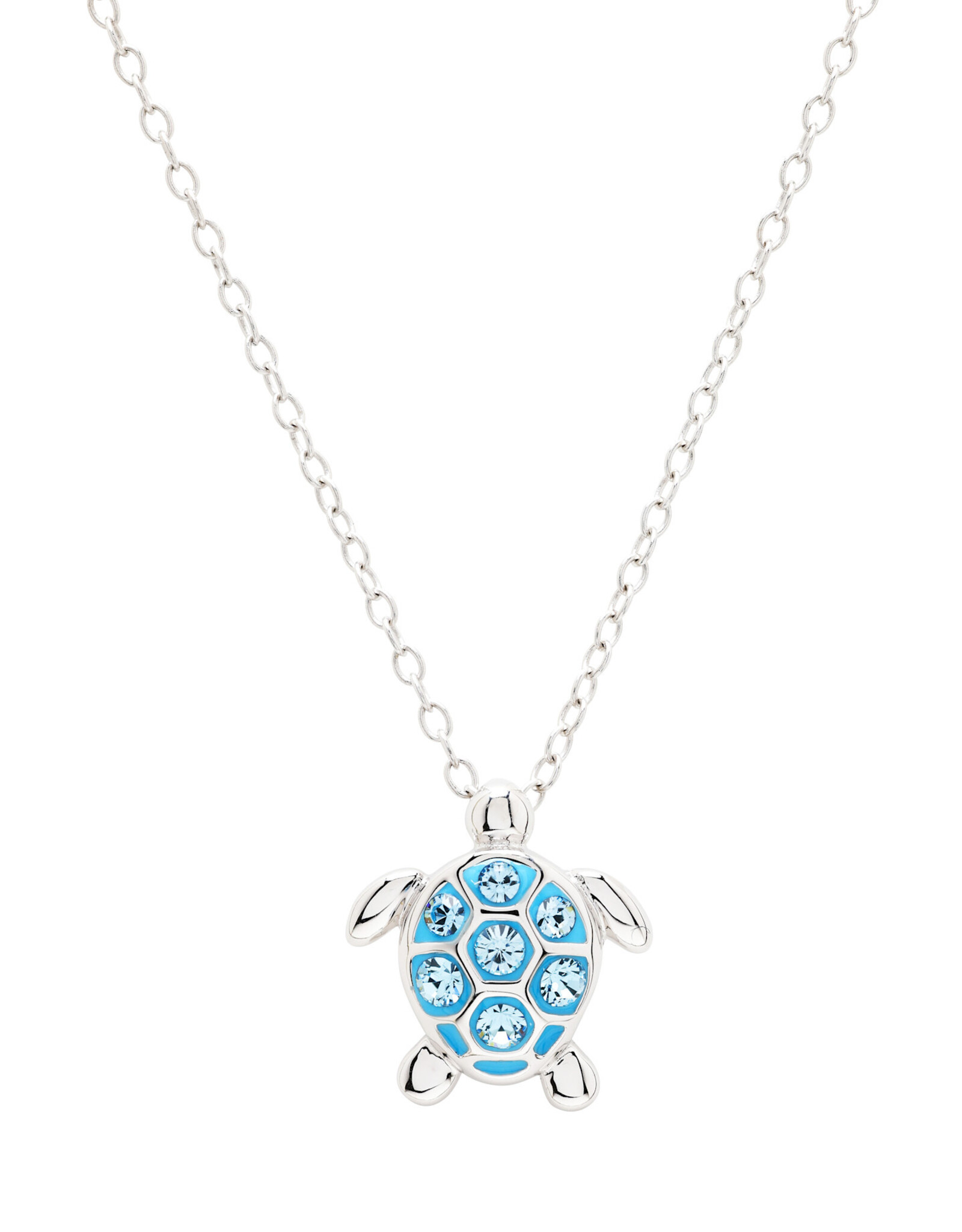 FLAIRCRAFT LIMITED TURTLE MINI NECKLACE AQUA