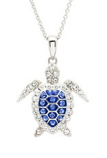 FLAIRCRAFT LIMITED SAPPHIRE BLUE TURTLE NECKLACE