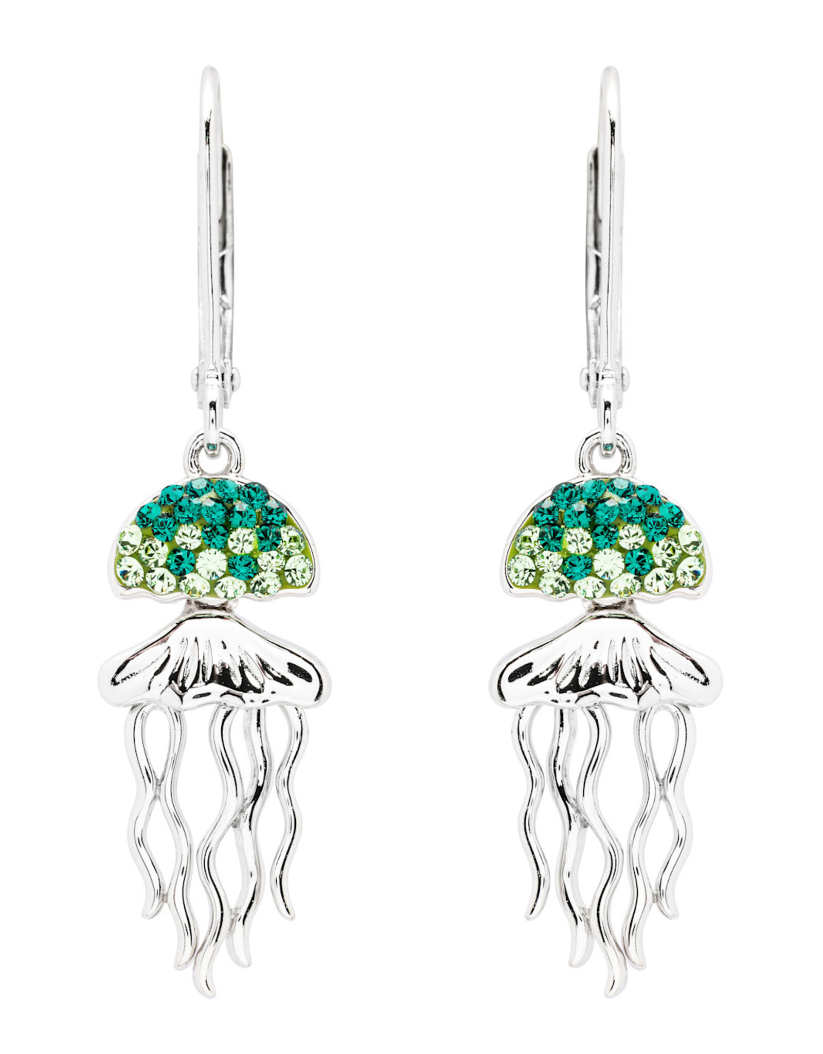 FLAIRCRAFT LIMITED JELLYFISH GREEN PERIDOT EARRINGS
