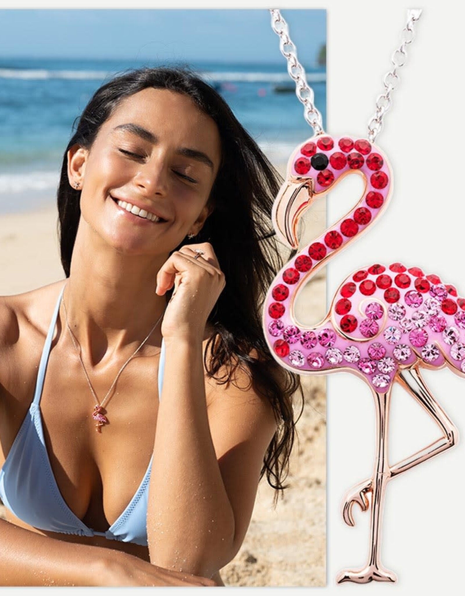 FLAIRCRAFT LIMITED FLAMINGO PENDANT STERLING SILVER