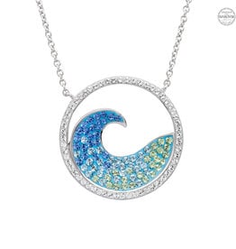 FLAIRCRAFT LIMITED WAVE NECKLACE STERLING SILVER