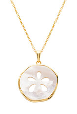 FLAIRCRAFT LIMITED SAND DOLLAR NECKLACE 14KT GOLD