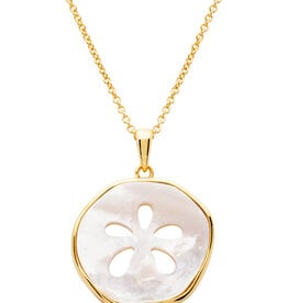 FLAIRCRAFT LIMITED SAND DOLLAR NECKLACE 14KT GOLD