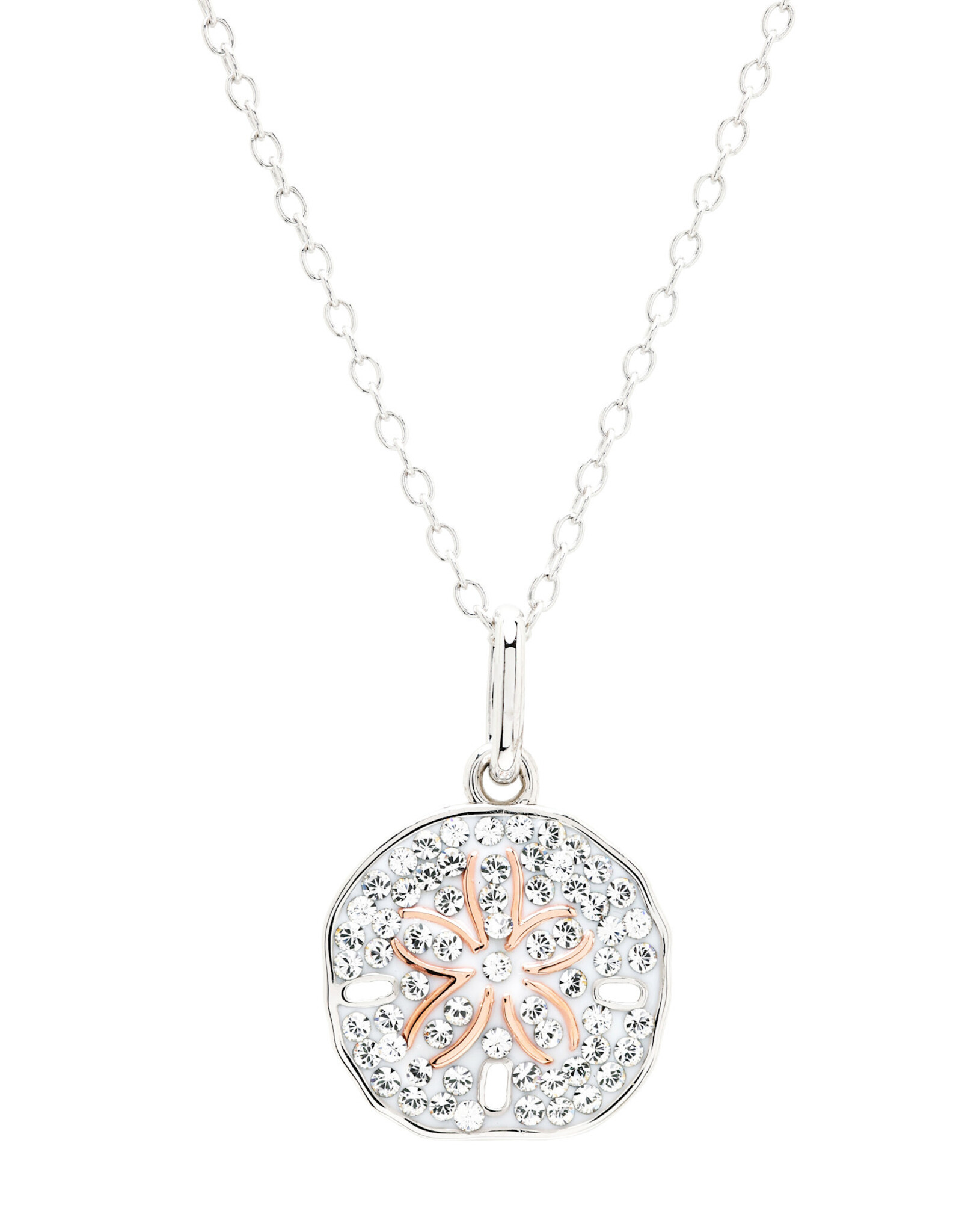 FLAIRCRAFT LIMITED SAND DOLLAR MINI NECKLACE WHITE